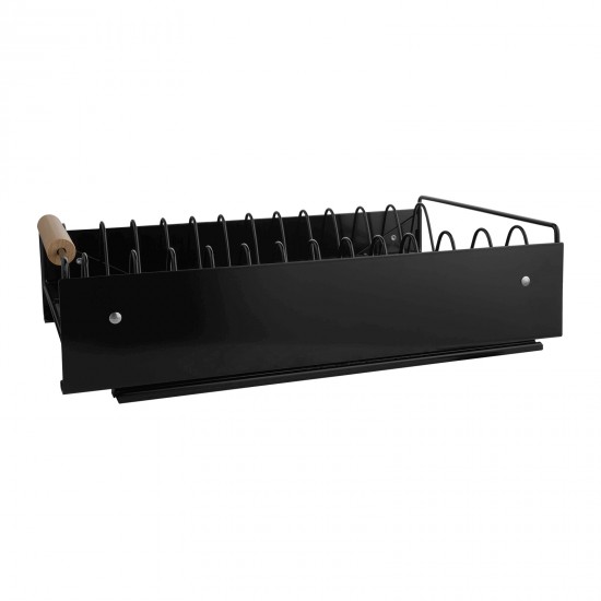 Pull Out Kitchen Cabinet Storage Shelf Rack Drawer Sliding Organizer Black