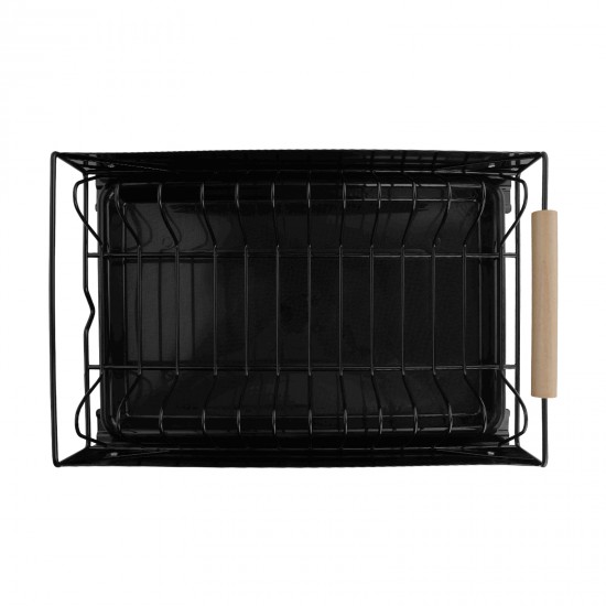 Pull Out Kitchen Cabinet Storage Shelf Rack Drawer Sliding Organizer Black