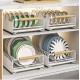 Pull Out Kitchen Cabinet Storage Shelf Rack Drawer Sliding Organizer White