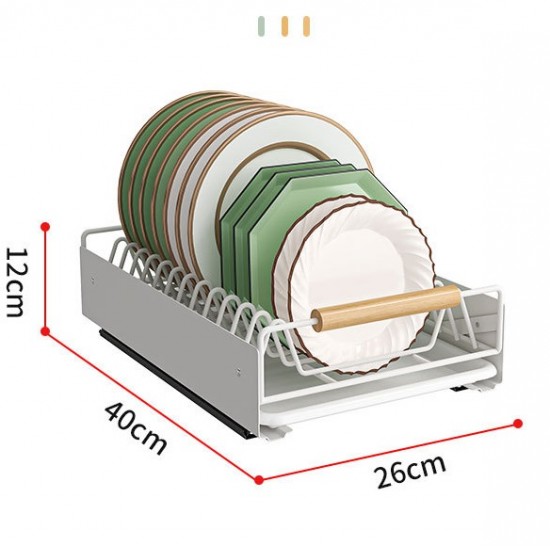 Pull Out Kitchen Cabinet Storage Shelf Rack Drawer Sliding Organizer White