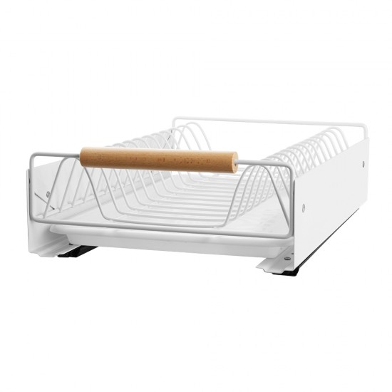 Pull Out Kitchen Cabinet Storage Shelf Rack Drawer Sliding Organizer White