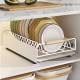 Pull Out Kitchen Cabinet Storage Shelf Rack Drawer Sliding Organizer White