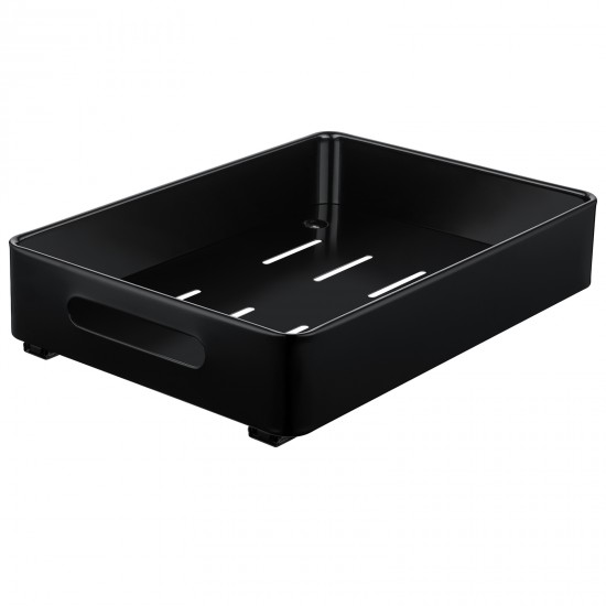 Kitchen Storage Shelf Organizer Under Cabinet Basket Pull Out Sliding Drawer Black