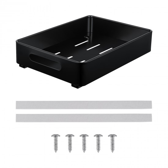 Kitchen Storage Shelf Organizer Under Cabinet Basket Pull Out Sliding Drawer Black