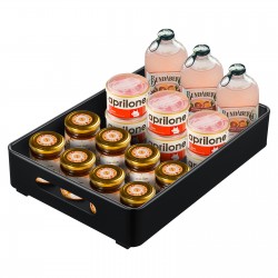 Kitchen Storage Shelf Organizer Under Cabinet Basket Pull Out Sliding Drawer Black