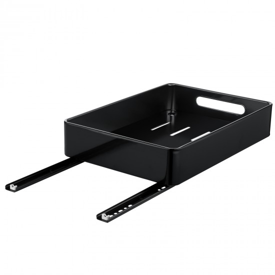 Kitchen Storage Shelf Organizer Under Cabinet Basket Pull Out Sliding Drawer Black