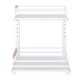 2 Tier Slide Out Under Sink Organizers And Storage Height Adjustable Wooden Handle Pull Out Cabinet Organizer Drawers White