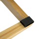 Bamboo Towel Bar Holder Rack 2 Tiers Freestanding Drying Storage