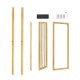 Bamboo Towel Bar Holder Rack 2 Tiers Freestanding Drying Storage