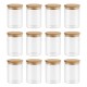 12PCs 300ml Airtight Glass Preserving Jar Food Tea Coffee Bean Storage Container