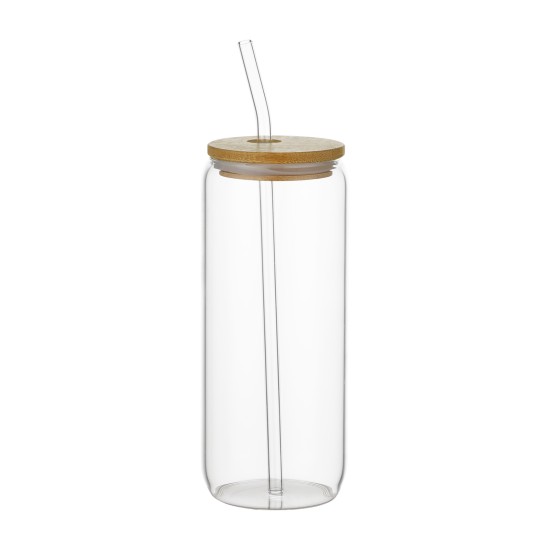 6PCs 500ml Mason Jar Clear Glass Tumbler Iced Drinking Tea Coffee Beer Cups Lids Straws Brushes Gift