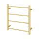 520Hx500Wx120D mm Square Gold Electric Heated Towel Rail 4 Bars