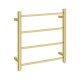 520Hx500Wx120D mm Square Gold Electric Heated Towel Rail 4 Bars