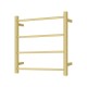 520Hx500Wx120D mm Square Gold Electric Heated Towel Rail 4 Bars