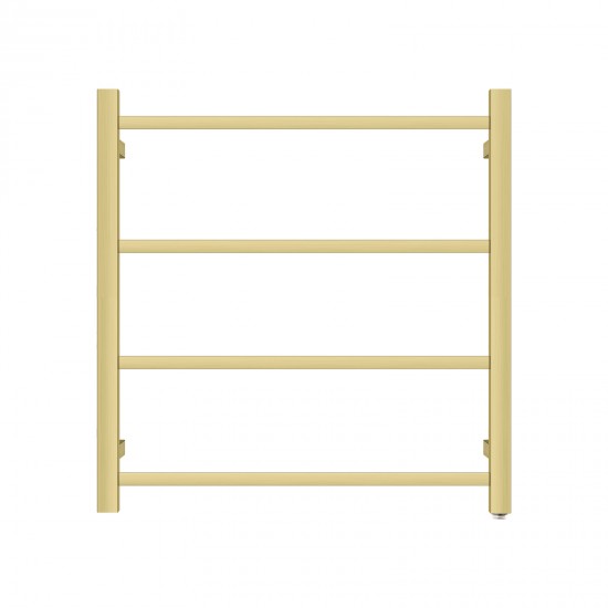 520Hx500Wx120D mm Square Gold Electric Heated Towel Rail 4 Bars