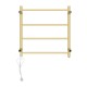 520Hx500Wx120D mm Square Gold Electric Heated Towel Rail 4 Bars