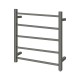 530Hx600Wx120Dmm Gunmetal Grey Electric Heated Towel Rack 5 Bars