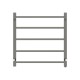 530Hx600Wx120Dmm Gunmetal Grey Electric Heated Towel Rack 5 Bars