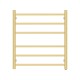 674Hx620Wx120D Brushed Yellow Gold Electric Heated Towel Rack 6 Bars