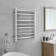 800Hx400Wx120D mm Square Chrome Electric Heated Towel Rail 7 Bars