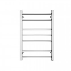 800Hx400Wx120D mm Square Chrome Electric Heated Towel Rail 7 Bars