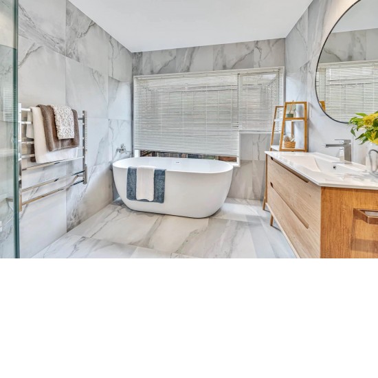 800Hx400Wx120D mm Square Chrome Electric Heated Towel Rail 7 Bars