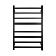 620x912x120mm Square Matt Black Electric Heated Towel Rack 8 Bars