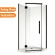 1000*1000*2050mm Black Frameless Diamond Shower Box