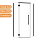 1000*1000*2000mm Black Frameless Diamond Shower Door & Return Panel