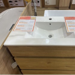 SAMPLE SALE-750mm Plywood Floor Standing Vanity With Ceramic Basin